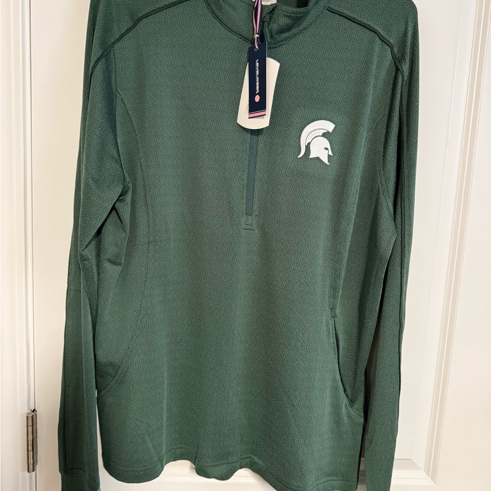 Brand new Levelwear Michigan State Quarter-Zip Pullover